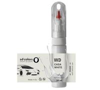 SD COLORS Casa White WD Retouche 20 ML Pinceau pratique pour réparation des rayures (juste peindre)