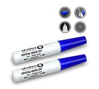 SD COLORS Crystal White 707 Kit de retouche de Peinture 12 ML avec Pinceau Anti-Rayures et égratignures Code 707 Blanc Cristal