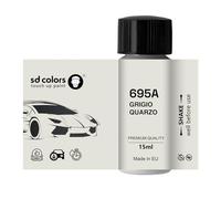 SD COLORS GRIGIO QUARZO 695A 695/A KAJ PAJ New Touch Up Paint Pinceau de réparation pour rayures Code couleur 695A 695/A KAJ PAJ GRIGIO QUARZO (juste la peinture)