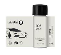 SD COLORS GRIS METALLIQUE 1G6 Nouvelle peinture de retouche 15 ML Réparation des rayures Code couleur 1G6 GRIS METALLIQUE (Farbe)