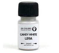 SD COLORS - Kit de peinture de retouche blanc bonbon, code couleur LB9A B9A B4, 8 ml, avec pinceau anti-éraflures, anti-rayures (peinture seule)