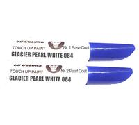 SD COLORS Kit de réparation de stylo de retouche blanc perle glacier 084 12 ml avec pinceau à rayures Code couleur 084 Blanc perle