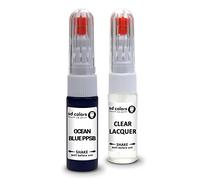 SD COLORS Kit de réparation de stylo de retouche bleu océan compatible avec Tesla 20 ML avec code couleur PPSB bleu océan (peinture + laque)