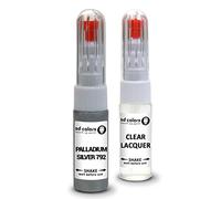 SD COLORS Kit de réparation de stylo de retouche de peinture - 20 ML - Couleur : argent païum 792 - Pour peinture et vernis