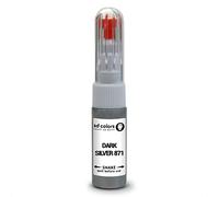 SD COLORS Kit de réparation de stylo de retouche de peinture argenté foncé 871 compatible avec BMW/Mini - 20 ML - Code couleur 871 - Argent foncé