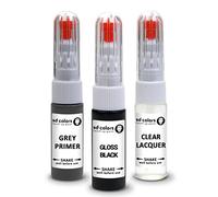 SD COLORS Kit de retouche de peinture pour jantes en alliage noir brillant 20 ML