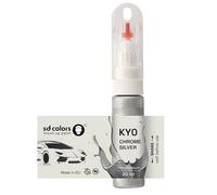 SD COLORS KY0 Peinture de retouche avec pinceau pour réparer les rayures de la carrosserie Chrome argenté 20 ML