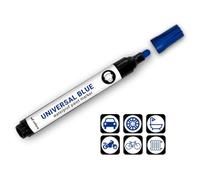 SD COLORS Marqueur universel bleu de 3 mm compatible avec le métal, la pierre, la céramique, le verre, le plastique, le vélo, le bricolage fait à la main