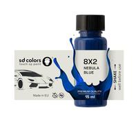 SD COLORS Nebula Blue 8 x 2 Peinture de retouche 15 ML pour réparer les rayures et les éclats Code couleur 8 x 2 Bleu nébuleuse (juste peindre)