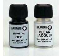 SD COLORS NERO ETNA 805B 805 Peinture de retouche 15 ML pour réparer les rayures et les éclats Code couleur 805B 805 NERO ETNA (peinture + vernis)