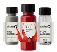SD COLORS Passion Red X2R Peinture de retouche pour rayures et éclats 15 ML