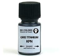 SD COLORS Peinture de retouche 8 ml pour rayures - Code couleur KPN - Couleur : gris titane