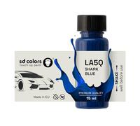 SD COLORS Peinture de retouche bleu requin LA5Q 5R A5Q 15 ML pour réparer les rayures et les éclats - Code couleur LA5Q 5R A5Q - Bleu requin (juste la peinture)