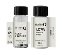 SD COLORS Peinture de retouche gris urbain LD7W 2A - 15 ML - Peinture et vernis - Code couleur LD7W 2A - Gris urbain