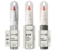 SD COLORS Peinture de retouche grise KTP - 20 ML - Pinceau pratique pour réparer les rayures (peinture + apprêt + vernis)