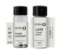 SD COLORS Peinture de retouche La1X 0N A1X - Beige titane - 15 ML - Peinture et vernis