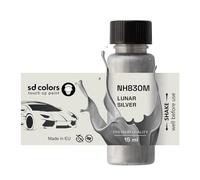 SD COLORS Peinture de retouche Lunar Silver NH830M - 15 ML - Pour réparer les rayures et les éclats - Code couleur NH830M - Couleur : argenté