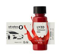 SD COLORS Peinture de retouche Tornado Red LY3D - 15 ML - Pour réparer les rayures et les éclats - Code couleur LY3D - Rouge tornade (juste peindre)