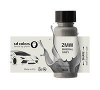 SD COLORS Peinture de retouche ZMW - Gris minéral - 15 ML - Pour réparer les rayures et les éclats - Code couleur : gris minéral (juste peindre)