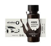 SD COLORS Phantom Brown 4W9 Peinture de retouche 15 ML pour rayures et éclats Code couleur 4W9 Marron fantôme