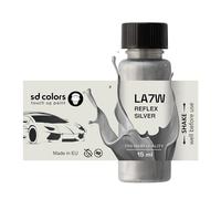 SD COLORS Reflex Silver LA7W Peinture de retouche 15 ML pour réparer les rayures et les éclats de peinture Code couleur LA7W Argenté
