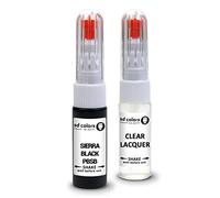 SD COLORS Sierra Black PBSB Kit de réparation de stylo de retouche de peinture 20 ML avec pinceau anti-rayures et code couleur PBSB Sierra Noir (peinture + laque)