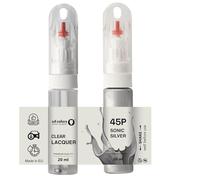 SD COLORS Sonic Silver 45P Pinceau de retouche 20 ML pour réparation de rayures (peinture+laqué)