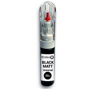 SD COLORS Stylo de retouche universel noir mat 20 ml pour réparer les éclats de pierre, les rayures, les voitures, les motos, les vélos, les jantes en alliage