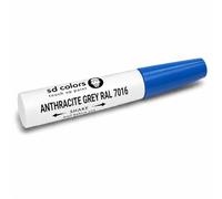 SD COLORS Stylo Retouche Peinture RAL 7016 Gris Anthracite 12ml Peinture de Retouche Universelle pour Réparer Rayures et Éclats sur Voitures, Métal, Plastique, Bois, Meubles, Vélos et Surfaces Peintes