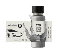 SD COLORS Switchblade Silver 176 636R GAN Peinture de retouche 15 ML pour réparation des rayures et des éclats Code couleur 176 636R GAN Argenté