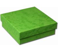 SD Emballage cadeau vert Boîte à bijoux 90x90x30mm Etui VE3093G