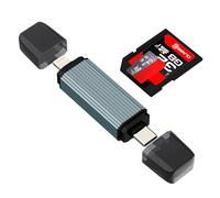SD Kartenleser auf USB C Lightning Adapter für iPhone 17 16 15 14 Pro Max Kompatibel mit Samsung Micro SD Card Reader TF Kamera Handy für iPad für Apple Speicherkarte Digitalkamera Memory Stick Camera