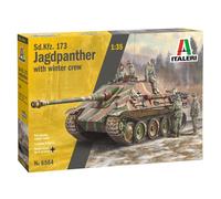 Sd. Kfz.173 Jagdpanther With Winter Crew 1:3 5 Plastique Model Kit Italeri
