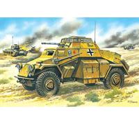 Sd.kfz.222, German Lumière Armoured Vehicle 1:72 Plastique Model Kit Icm