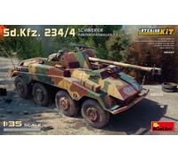 Sd.kfz. 234/4 Schwerer Panzerspähwagen 7,5 CM Intérieur Kit 1:3 5 Plastique Kit
