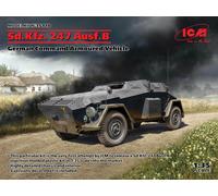 Sd.kfz. 247 Ausf.b, German Command Armoured Vehicle 1:3 5 Model Kit Icm
