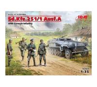 ICM Kit maquette Sd.Kfz.251/1 Ausf.A – 1:35 – Avec infanterie allemande