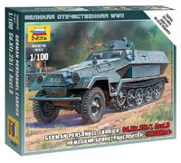 Sd.kfz.251/1 Ausf.b German Personnel Transporteur 1:100 Plastique Model Kit