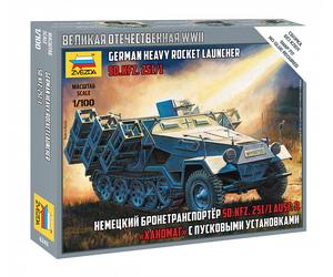 Sd.Kfz.251/1 Ausf.B Stuka À Pied 1:100 Kit De Modèle En Plastique ZVEZDA
