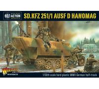 Sd.Kfz 251/1 ausf D halftrack - 1:56 / 28mm Plastic Scale Model Vehicle For Bolt