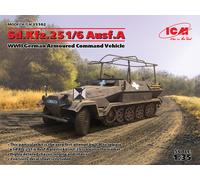 Sd.kfz.251/6 Ausf.a, Allemand WWII Armoured Command Vehicle 1:3 5 Plastique