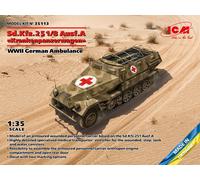 Sd.Kfz.251/8 Ausf.a Krankenpanzerwagen Allemand WWII Ambulance 1:3 5 Plastique
