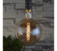 SD LUX Vintage LED Ampoule Globe 8W 450lm (40W Equi.) E27 G200 Ambre XXL Ampoules Décoratives Grandes Ampoules Rétro Dimmable Edison Ampoule Suspension Blanc Chaud 2200K, 1 Pack(FLG200DSLG8)