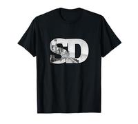 SD San Diego City Skyline de San Diego, Californie T-Shirt