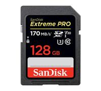 SD SanDisk Extreme Carte memoire 128G Pro SDHC SDXC UHS-I Classe 10 170M / S Prise en charge U3 4K Carte video MEMOIRE FLASH noir