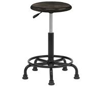 SD Studio Designs, Hauteur réglable de 48,9 à 66 cm de hauteur, tabouret rétro avec anneau de pied, noir vieilli