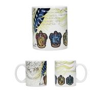 SD Toy Harry Potter Hogwarts Houses Bouclier Gobelet, Céramique, Blanc, 8 cm