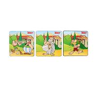 SD Toys Asterix Lot de 6 Dessous de Verre en liège 3 x 9 x 9 cm