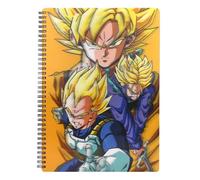 SD TOYS - Carnet effet 3D Saiyans Dragon Ball Z - 30 x 21 cm