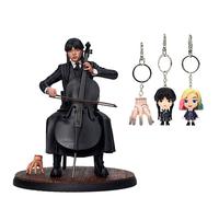 SD TOYS Figura Miercoles Violonchelo + Llavero Wednesday